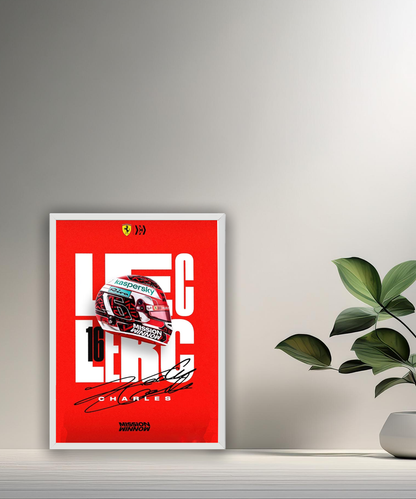 Cadre photo Charles Leclerc Formule 1