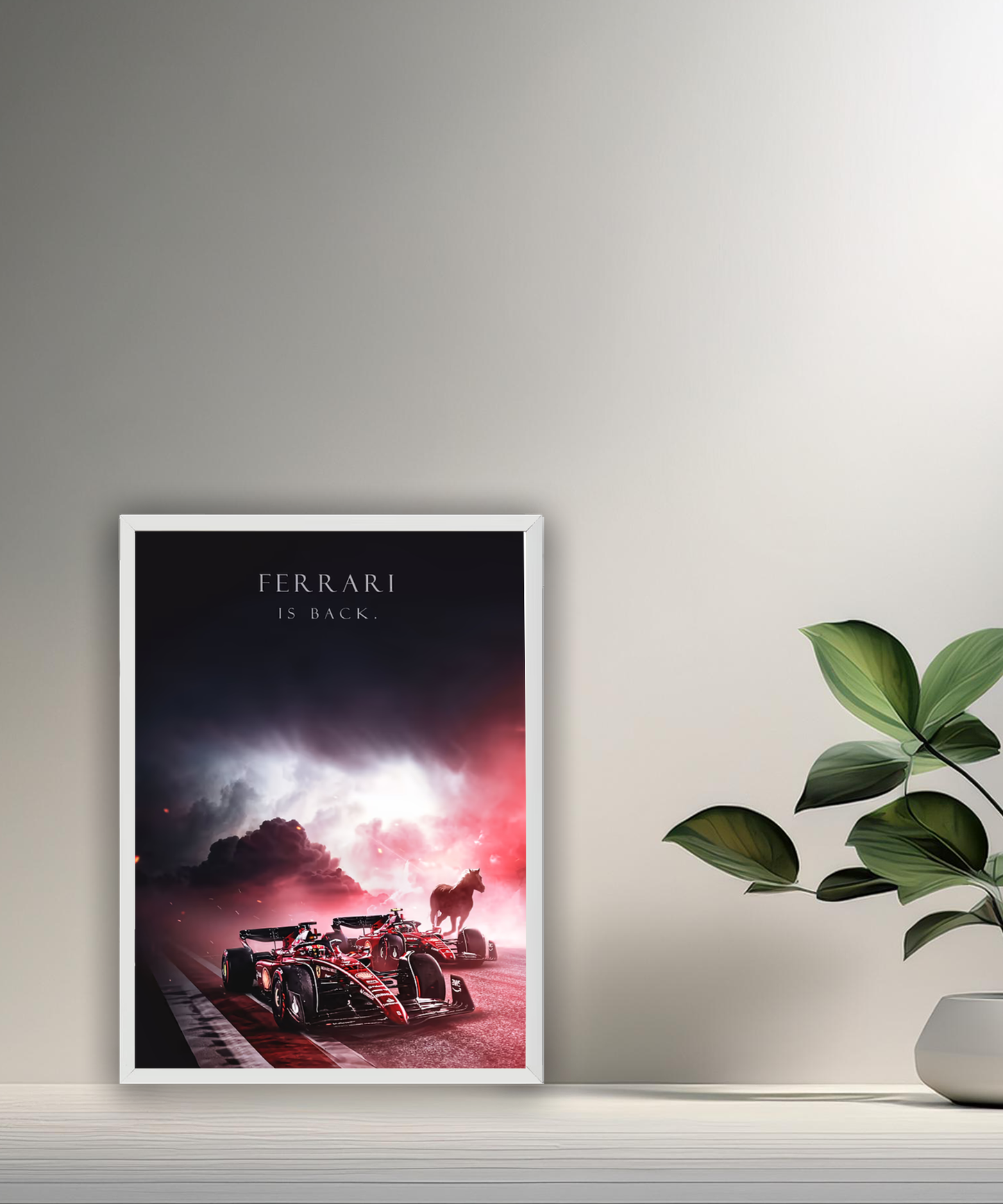 Cadre photo Ferrari is back Formule 1