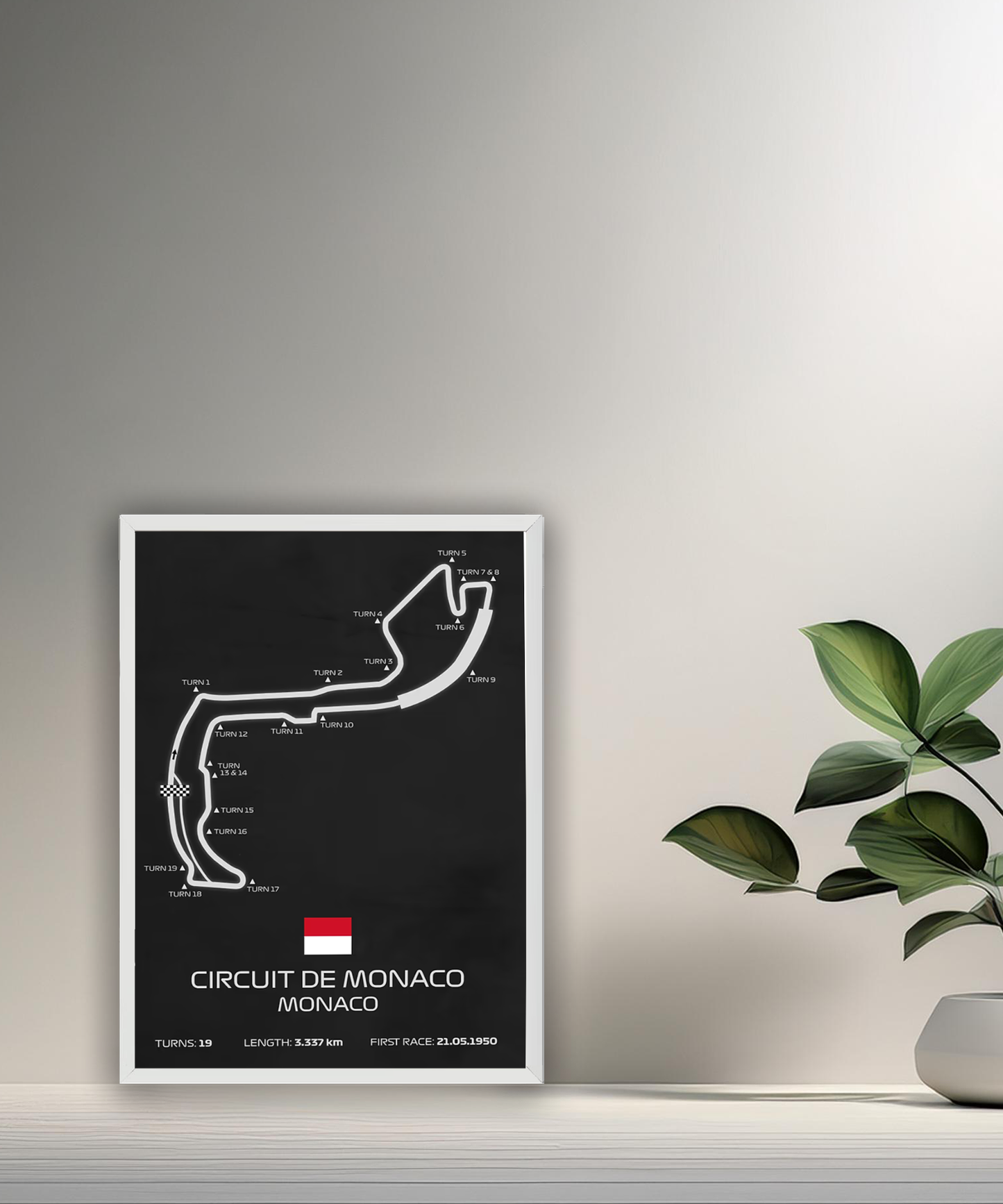 Cadre photo Circuit de Monaco