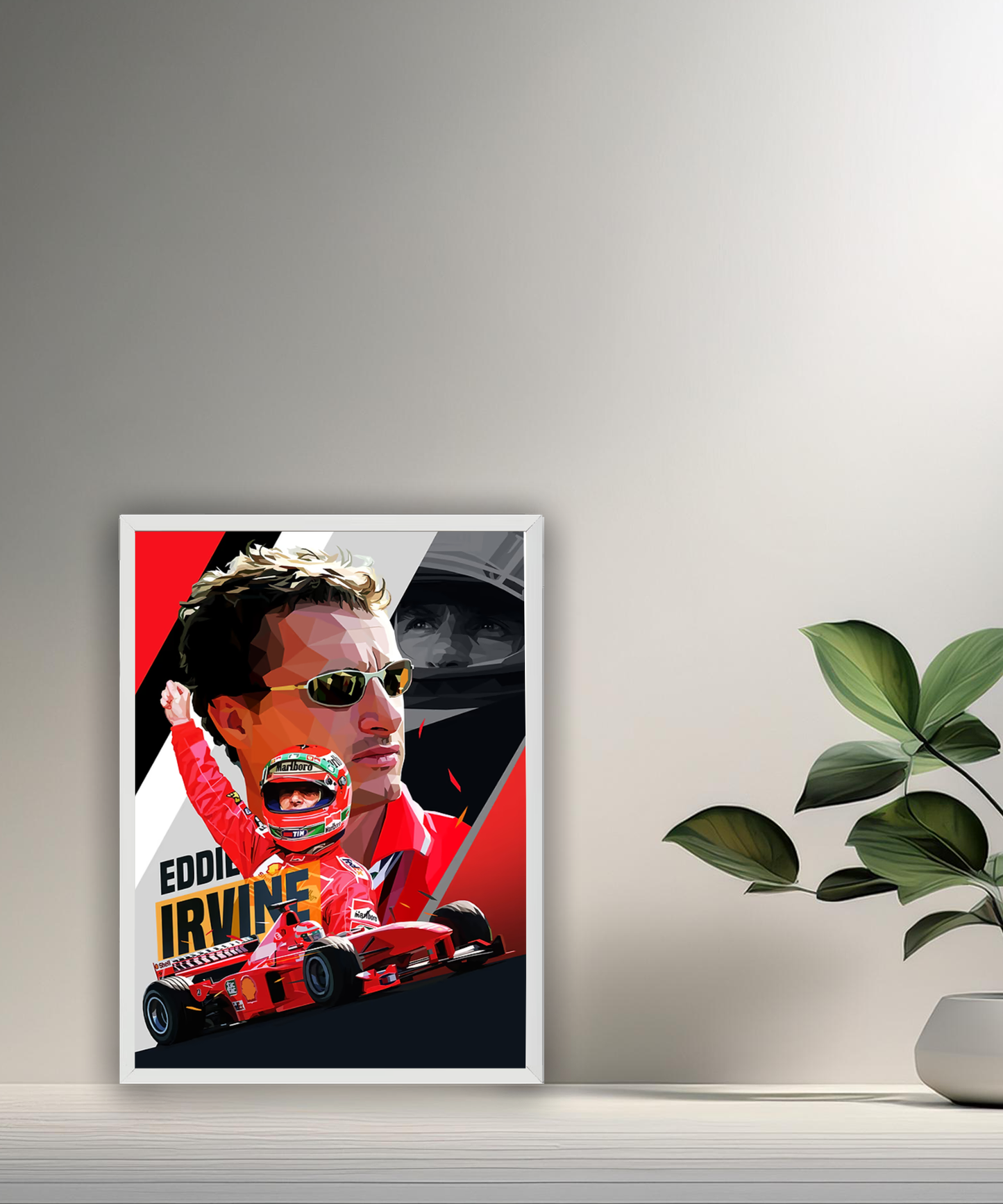 Cadre photo Eddie Irvine Formule 1