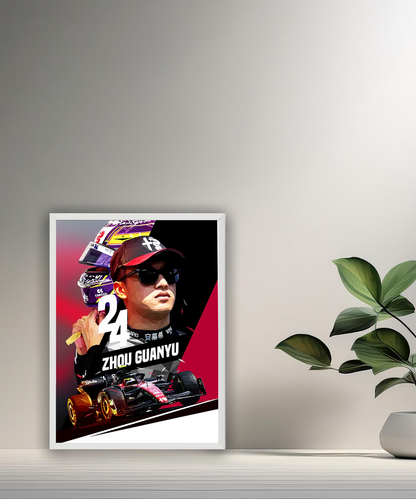 Cadre photo Zhou Guanyu Formule 1