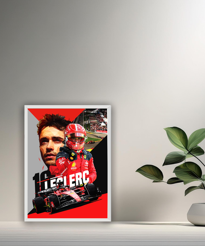 Cadre photo Charles Leclerc Formule 1