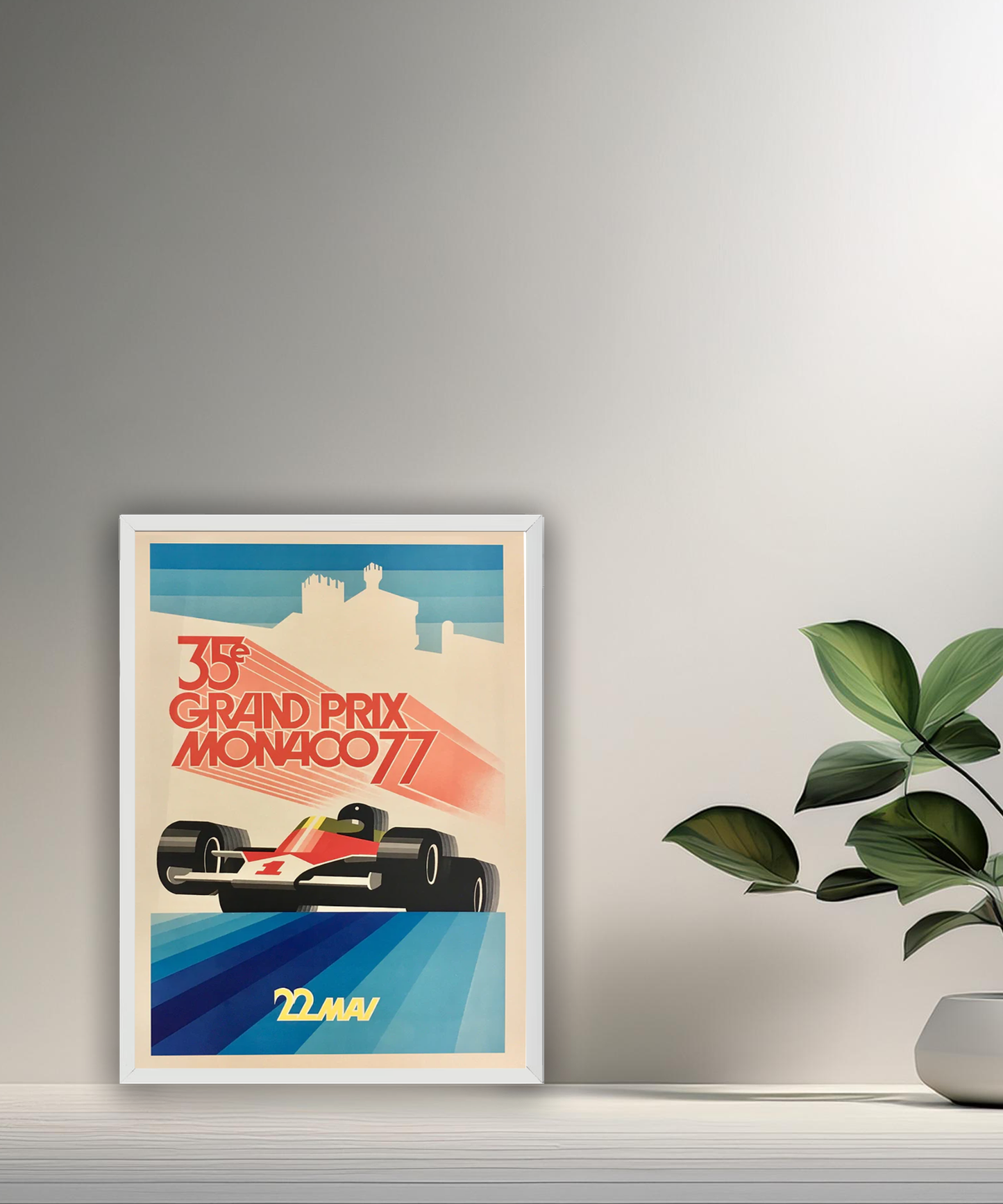Cadre photo 35e Grand Prix Monaco 77
