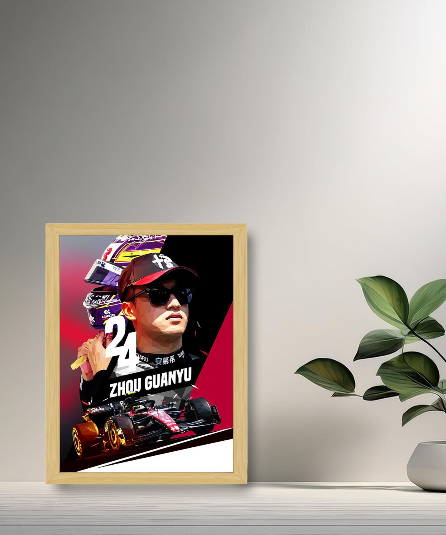 Cadre photo Zhou Guanyu Formule 1