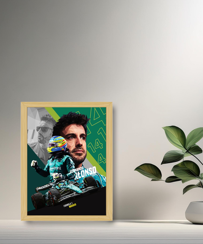 Cadre photo Fernando Alonso Formule 1