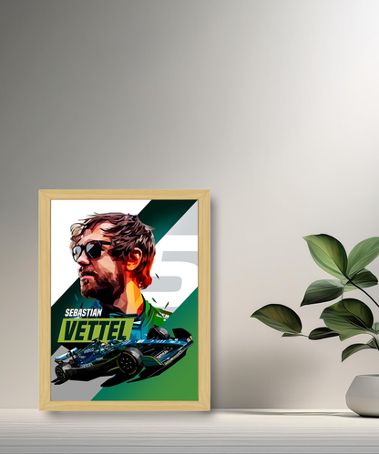Cadre photo Sebastian Vettel Formule 1