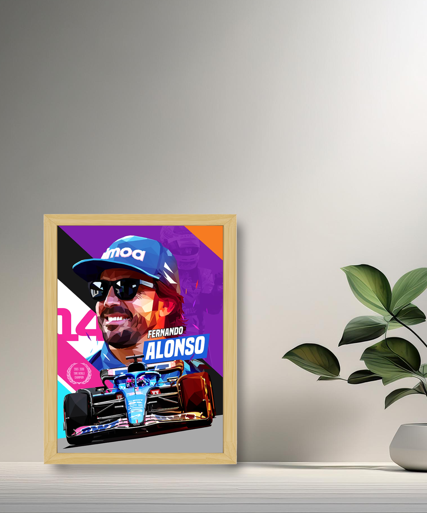 Cadre photo Fernando Alonso Formula 1