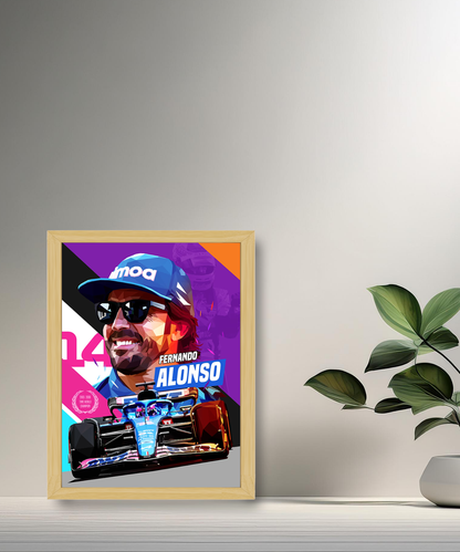 Cadre photo Fernando Alonso Formula 1