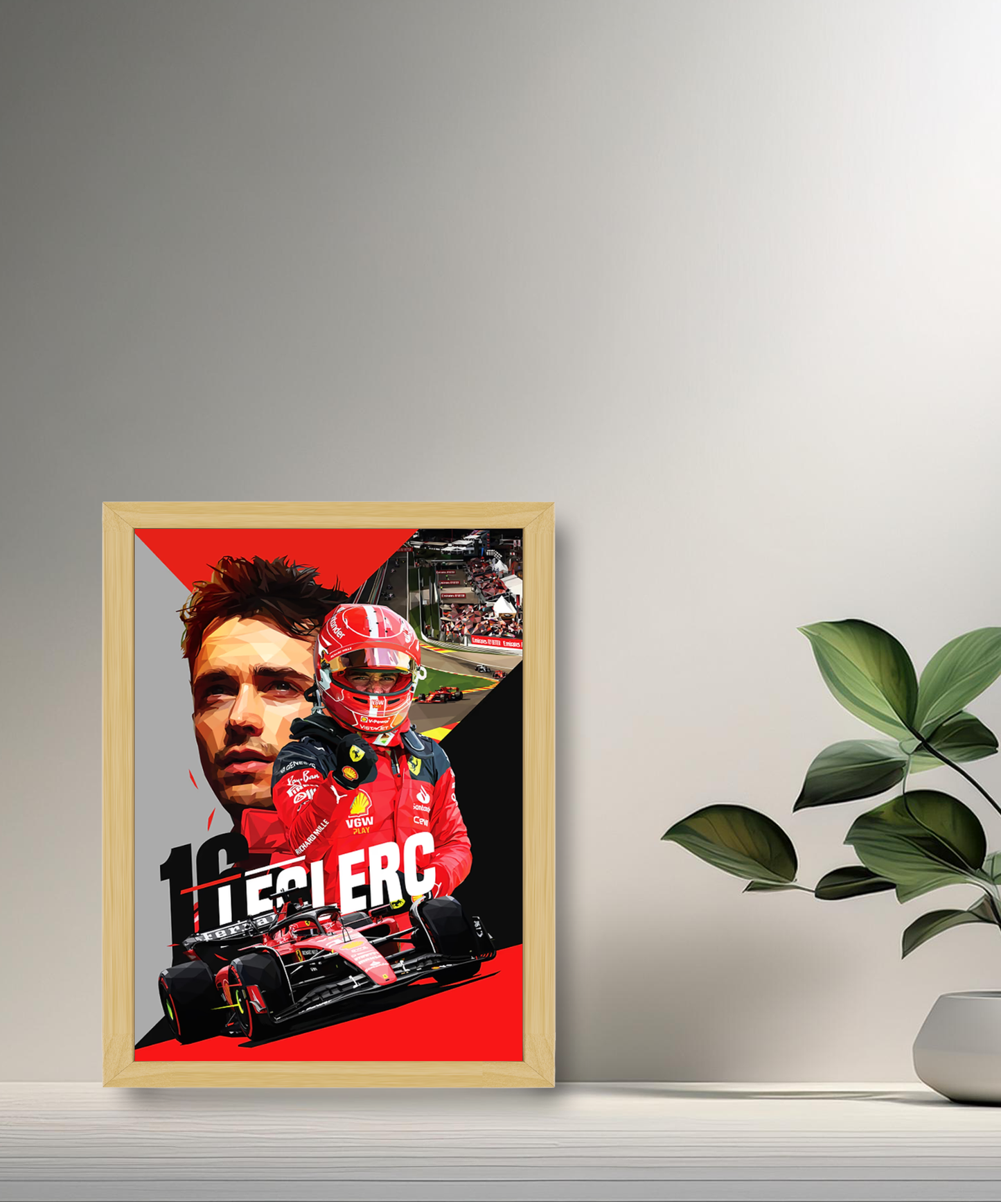 Cadre photo Charles Leclerc Formule 1