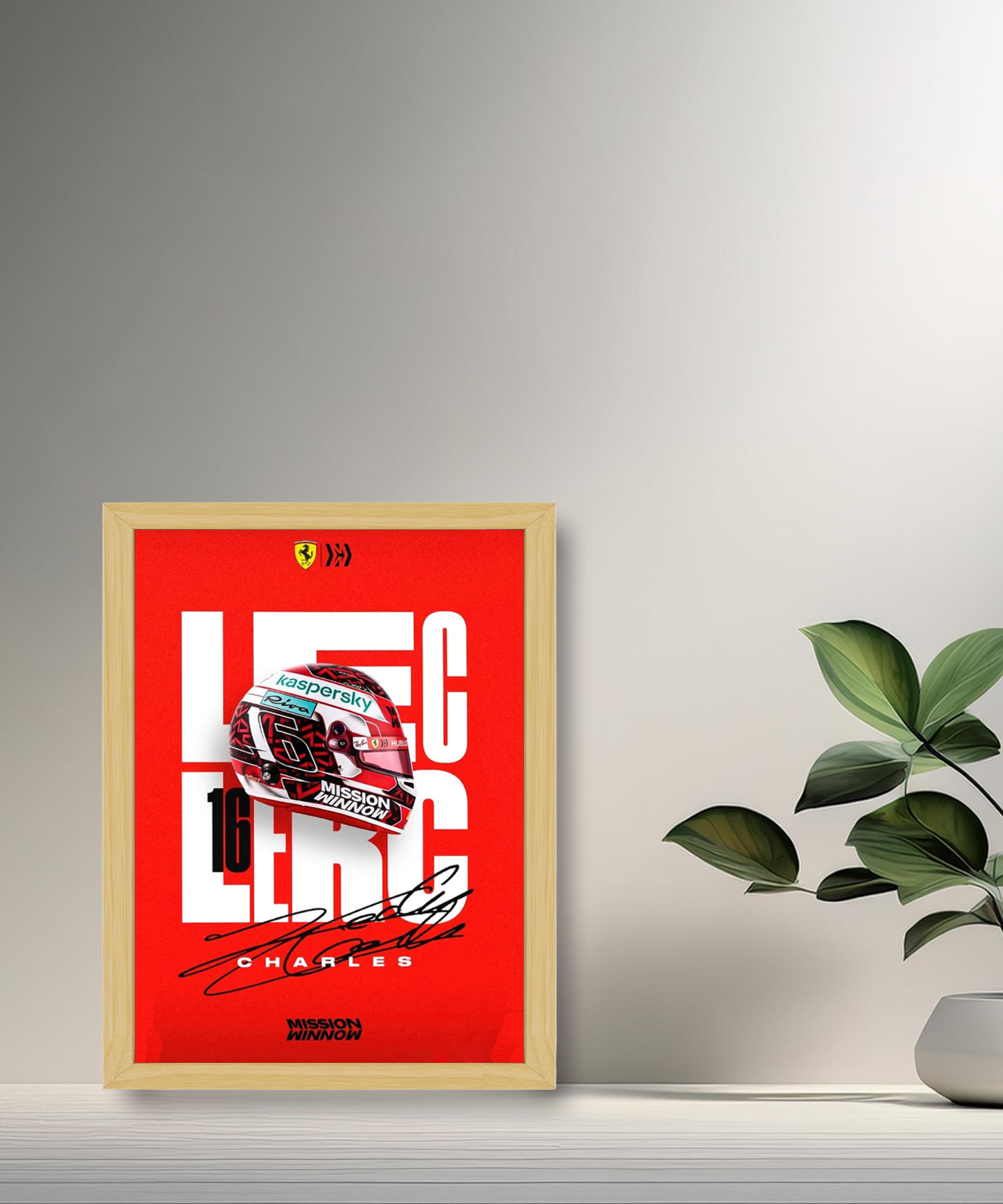 Cadre photo Charles Leclerc Formule 1