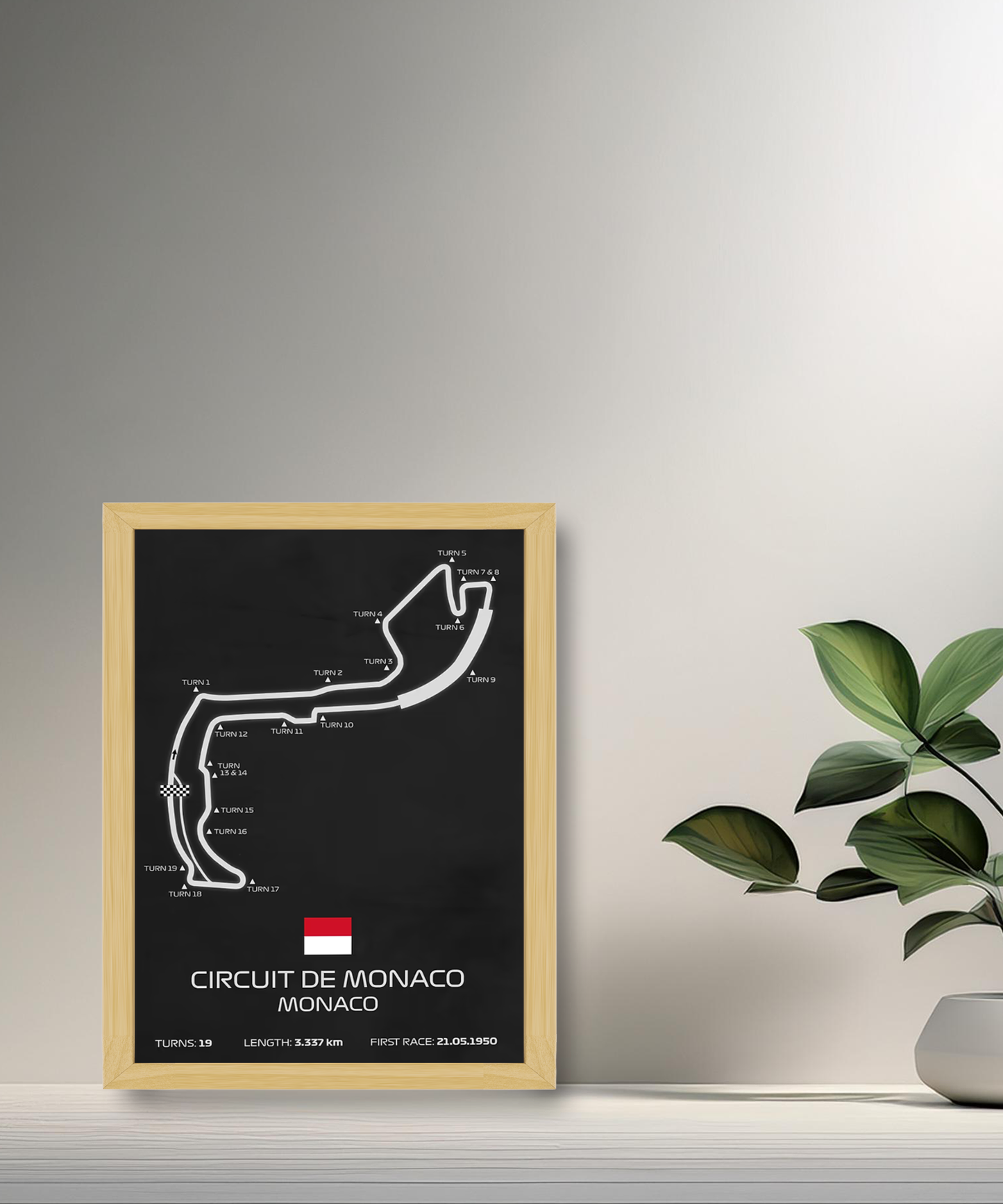 Cadre photo Circuit de Monaco