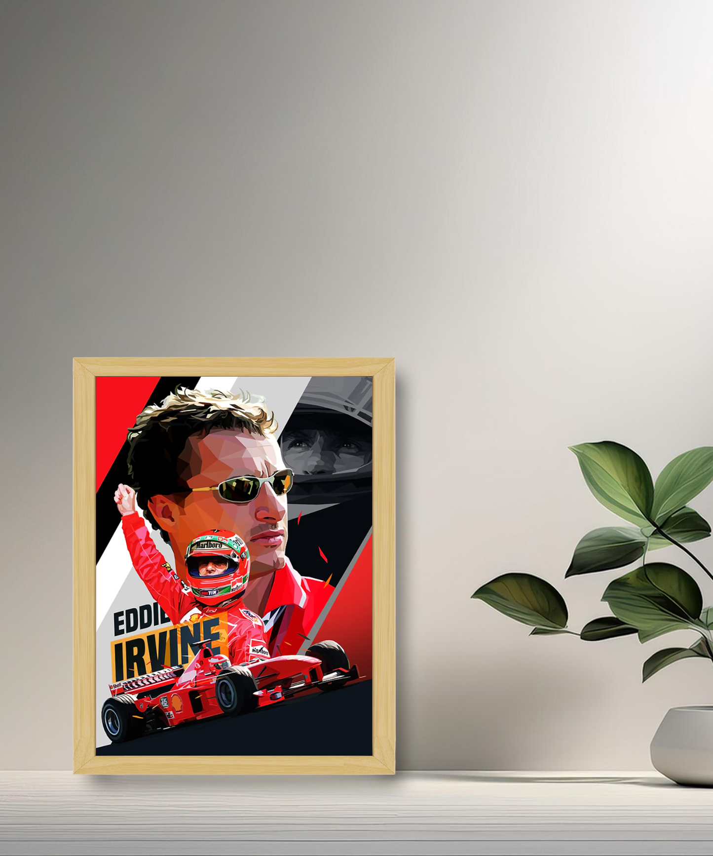Cadre photo Eddie Irvine Formule 1