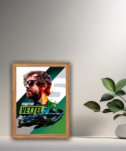 Cadre photo Sebastian Vettel Formule 1