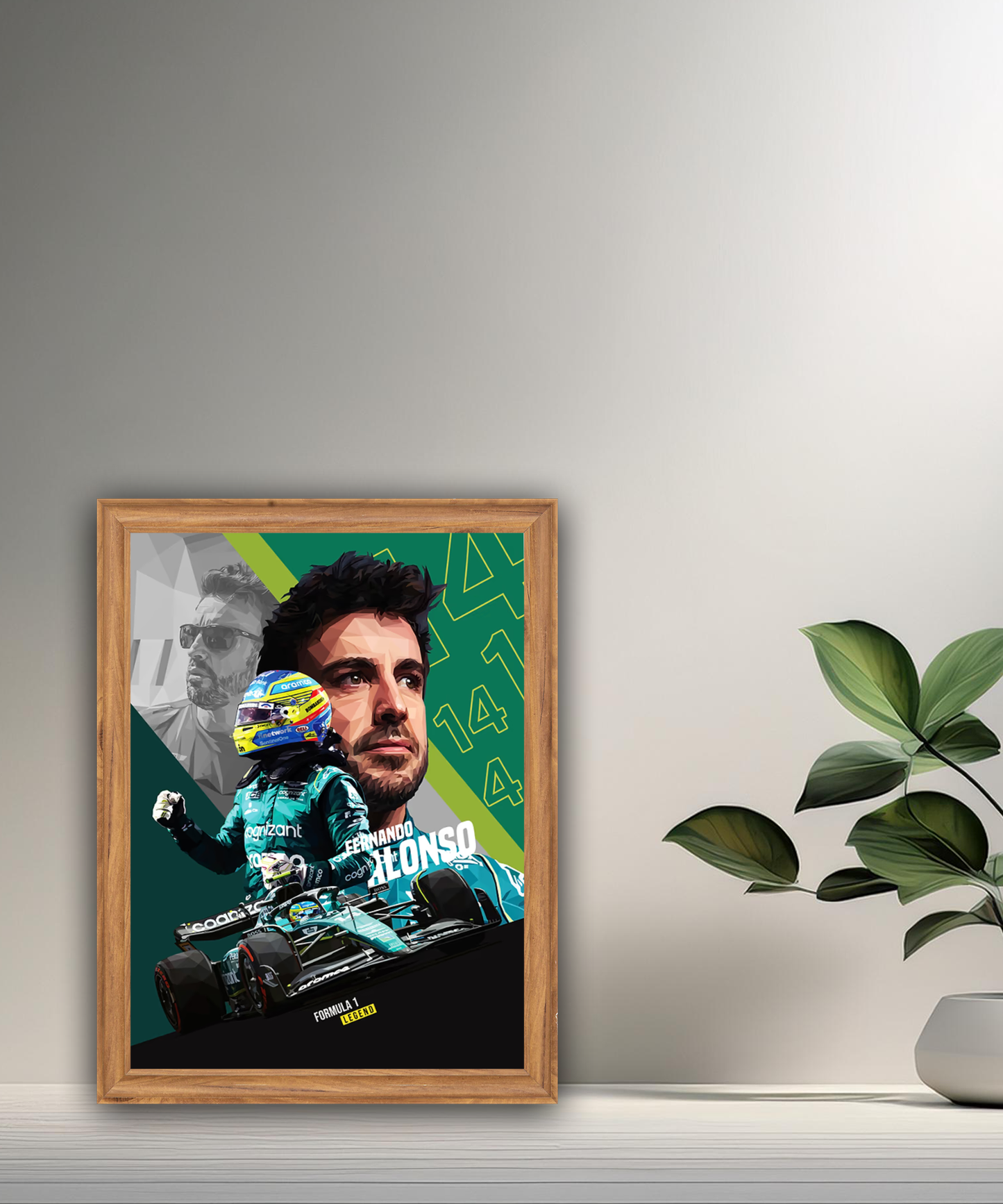 Cadre photo Fernando Alonso Formule 1