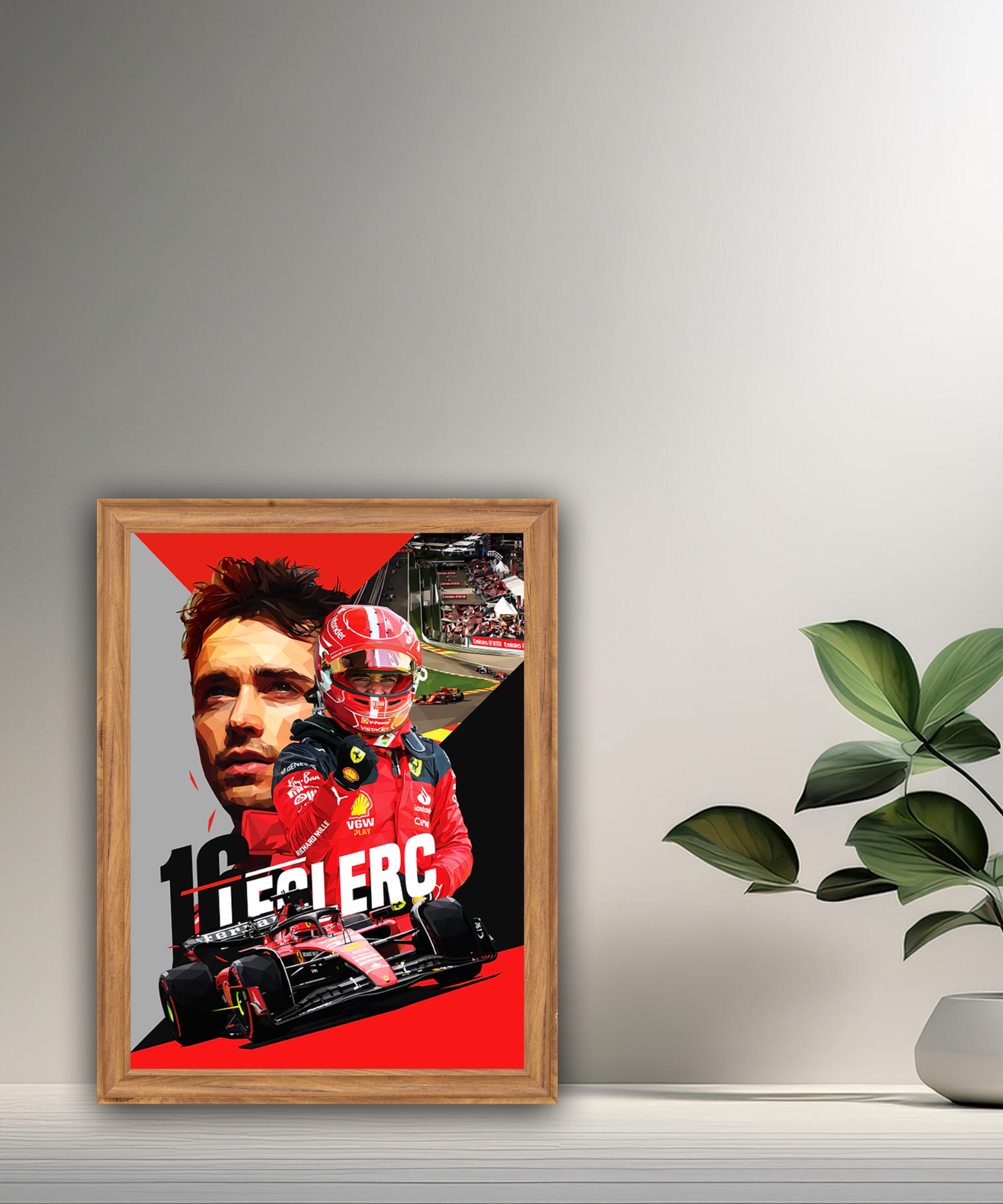 Cadre photo Charles Leclerc Formule 1