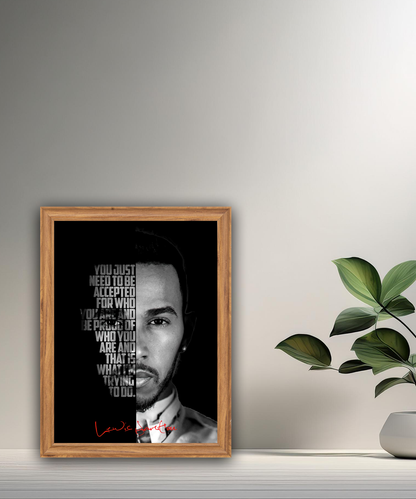 Cadre photo Lewis Hamilton Formula 1