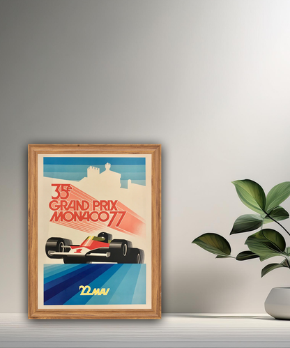 Cadre photo 35e Grand Prix Monaco 77