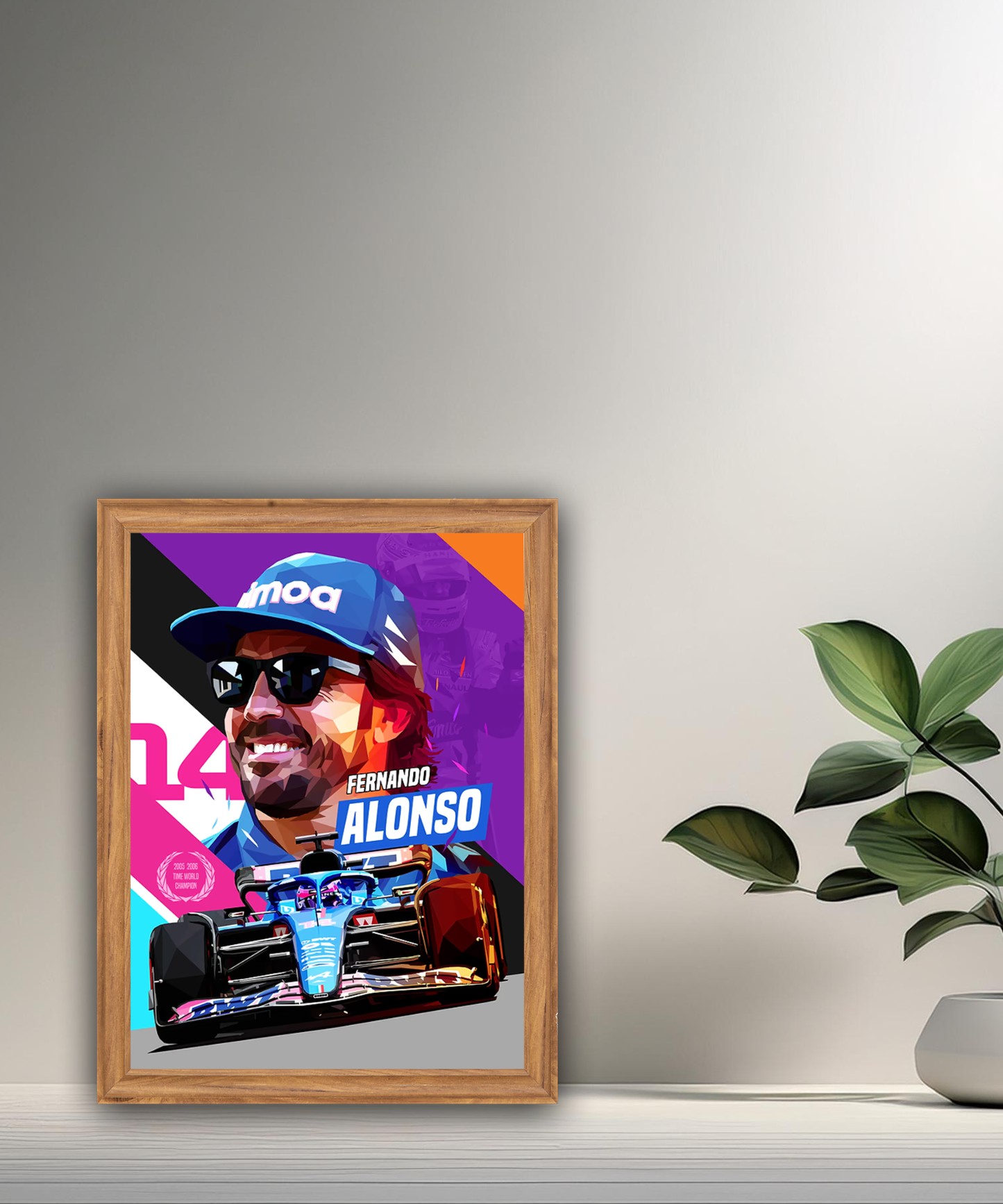 Cadre photo Fernando Alonso Formula 1