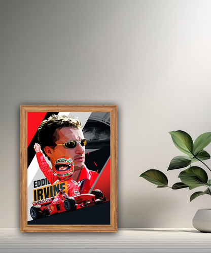Cadre photo Eddie Irvine Formule 1