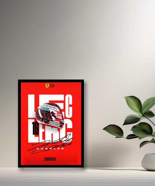 Cadre photo Charles Leclerc Formule 1