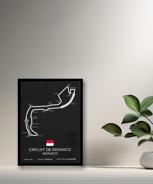 Cadre photo Circuit de Monaco