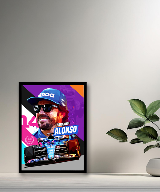 Cadre photo Fernando Alonso Formula 1