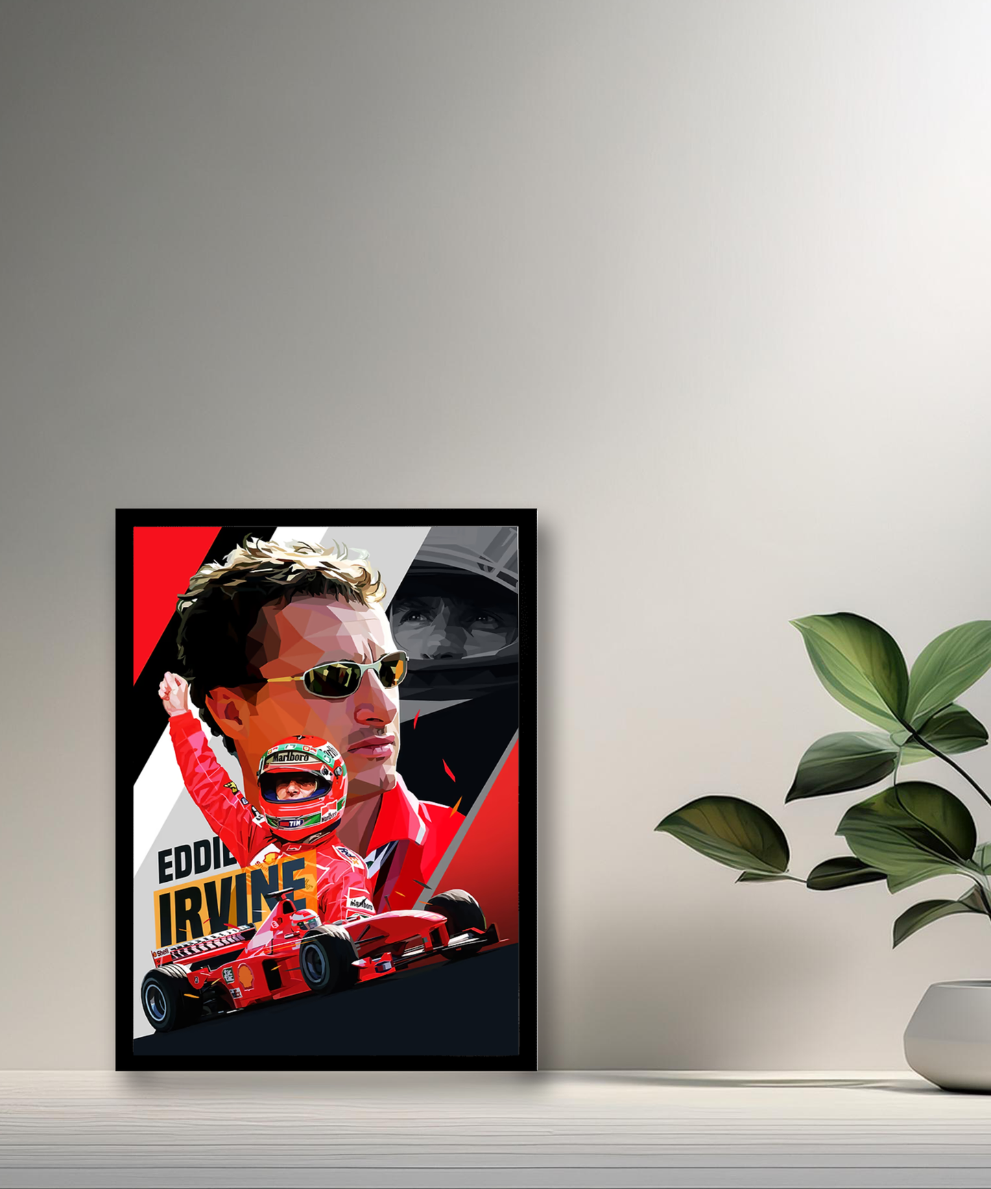 Cadre photo Eddie Irvine Formule 1