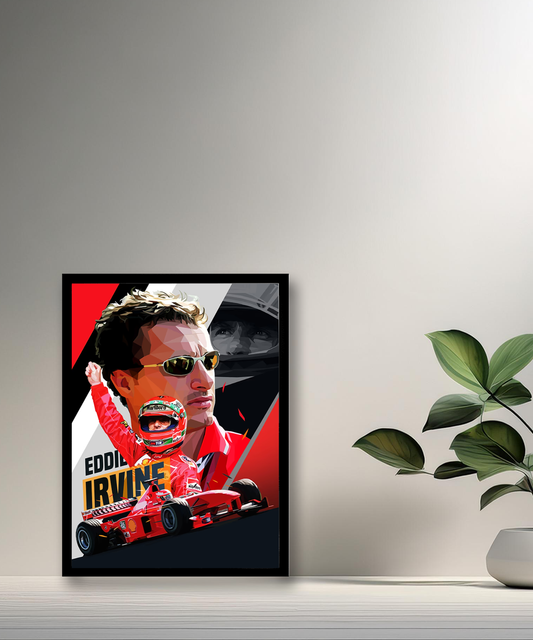Cadre photo Eddie Irvine Formule 1