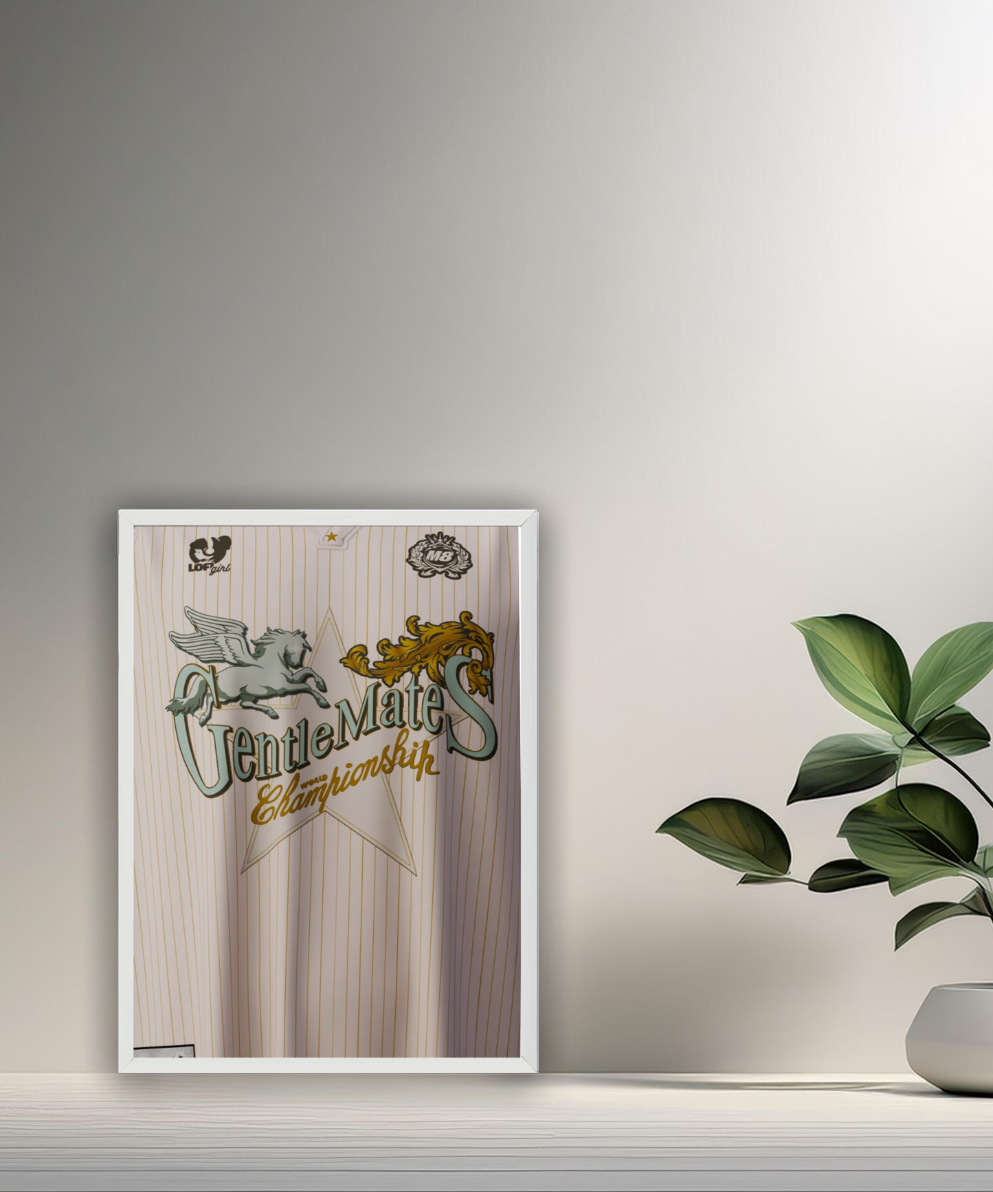 Cadre photo Gentlemates Maillot blanc