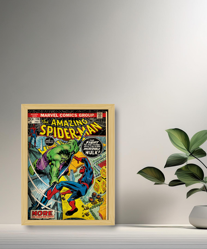 Cadre photo Hulk vs Spider-man Marvel