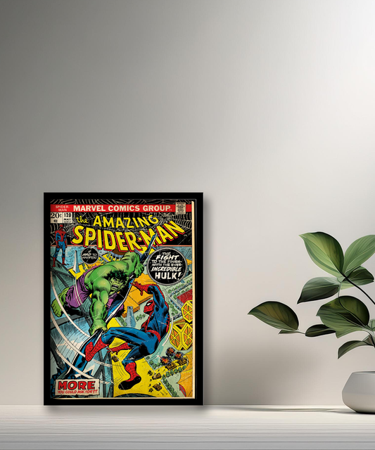 Cadre photo Hulk vs Spider-man Marvel