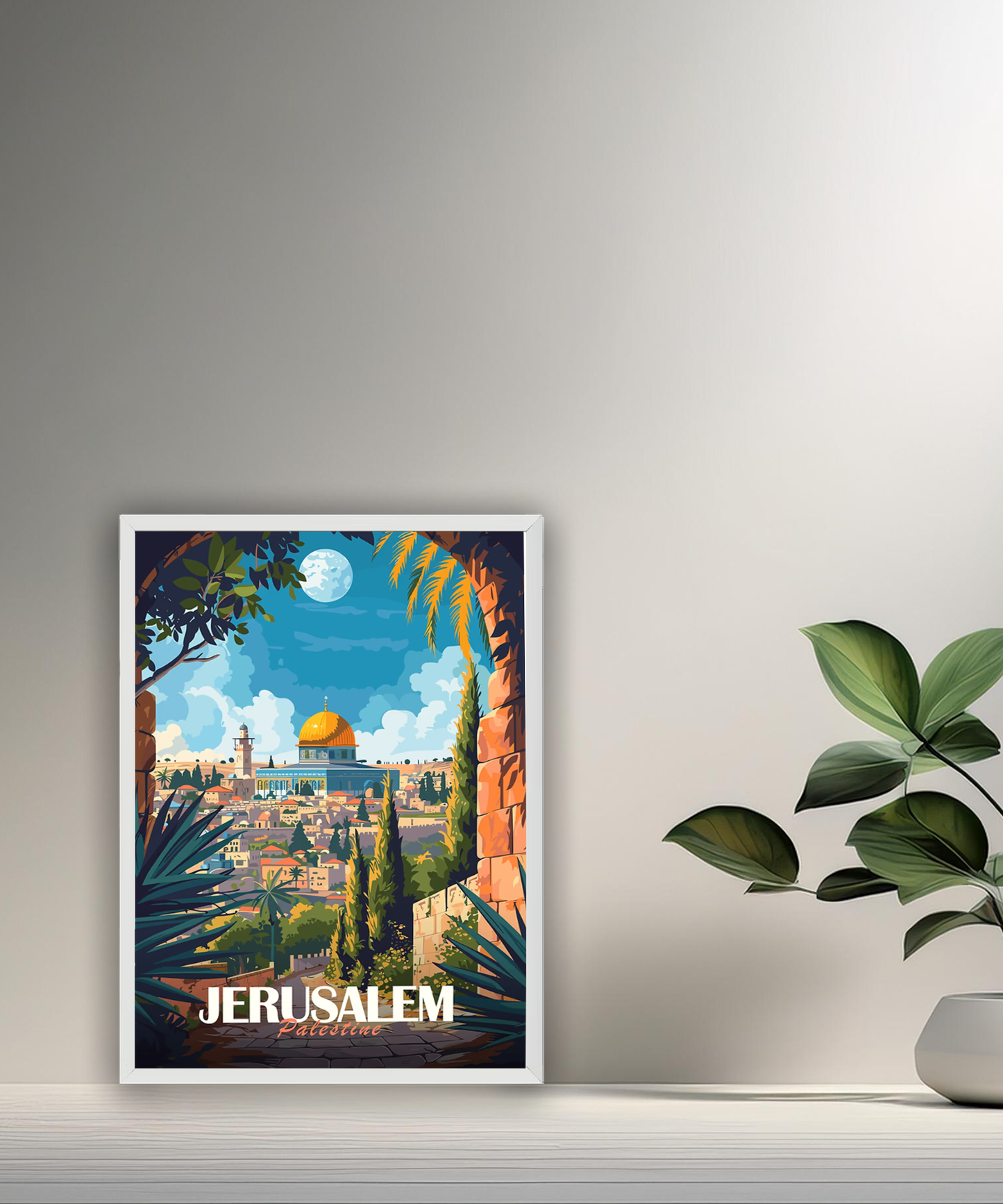 Cadre photo Jerusalem Palestine