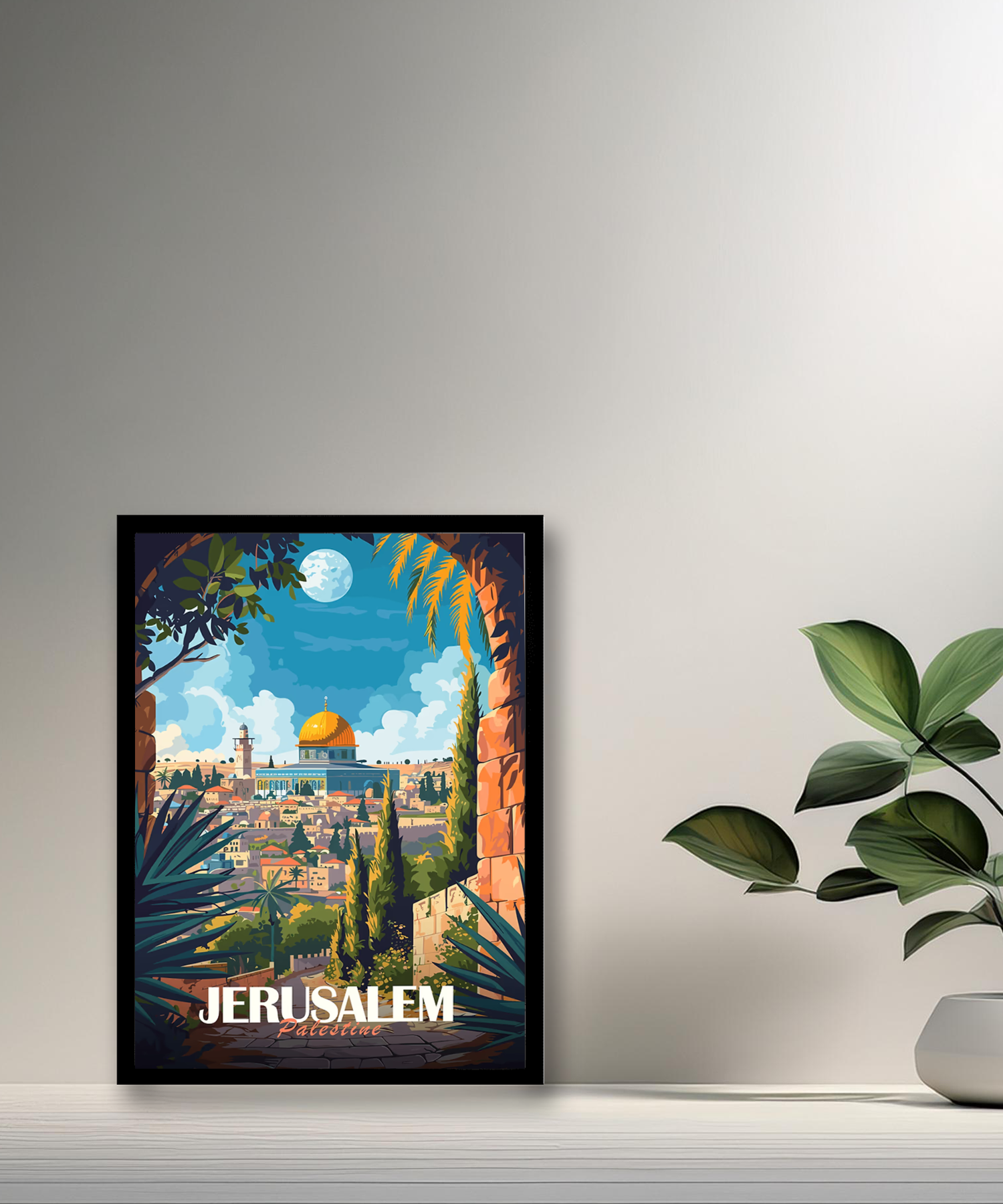 Cadre photo Jerusalem Palestine