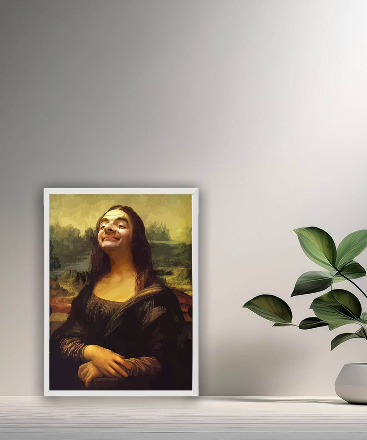Cadre photo Mona Lisa La Joconde x Mr Bean