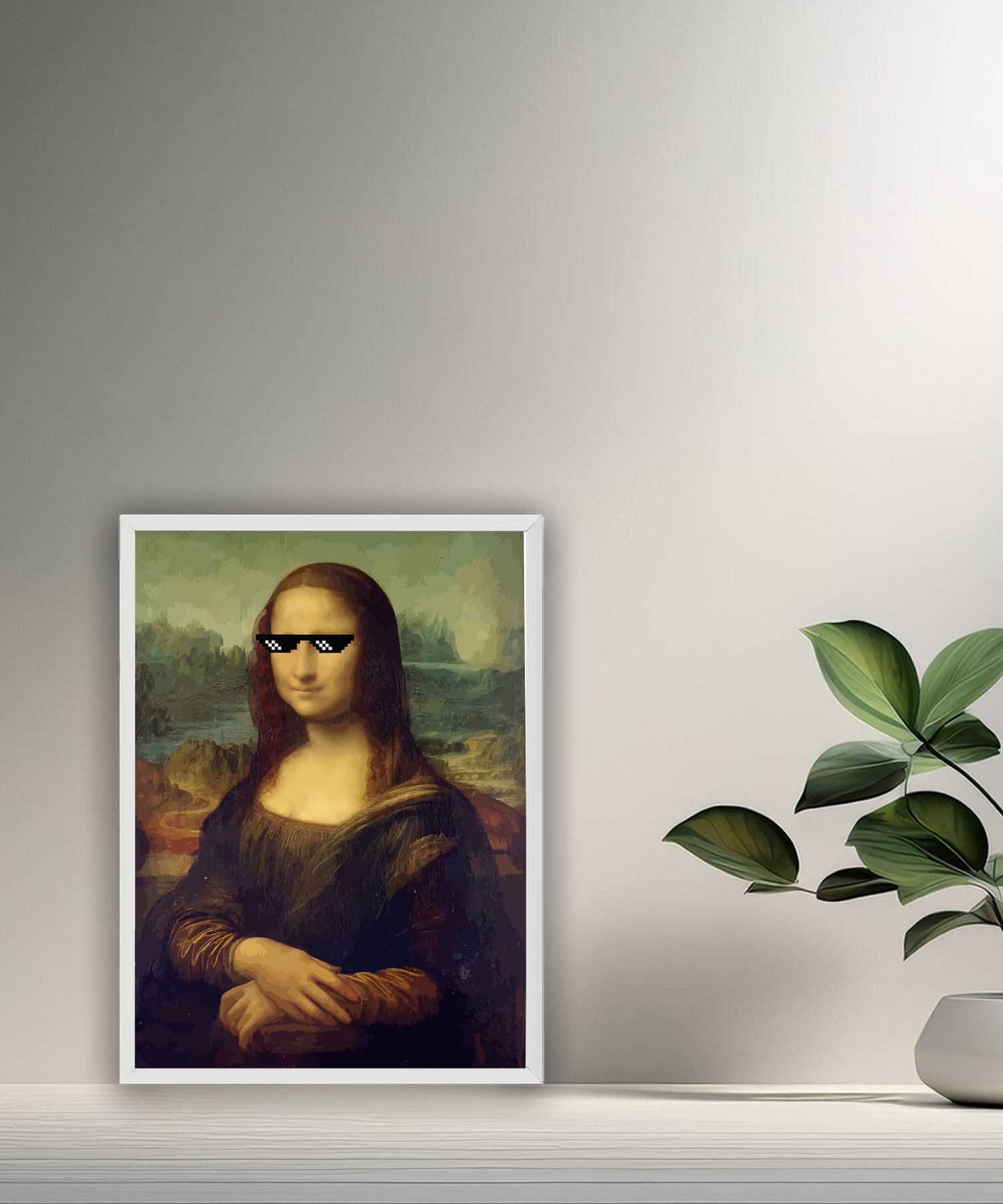 Cadre photo La Joconde Bad Mona Lisa