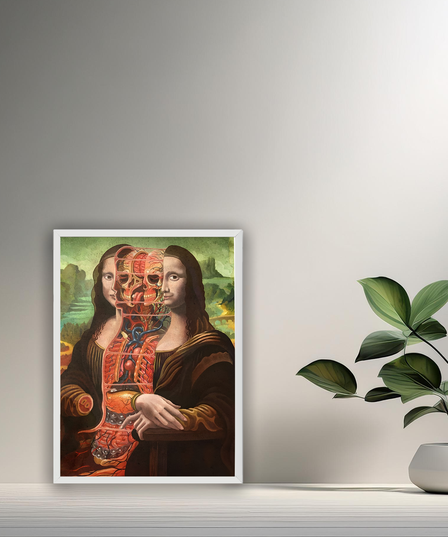 Cadre photo Mona Lisa La Joconde décomposée
