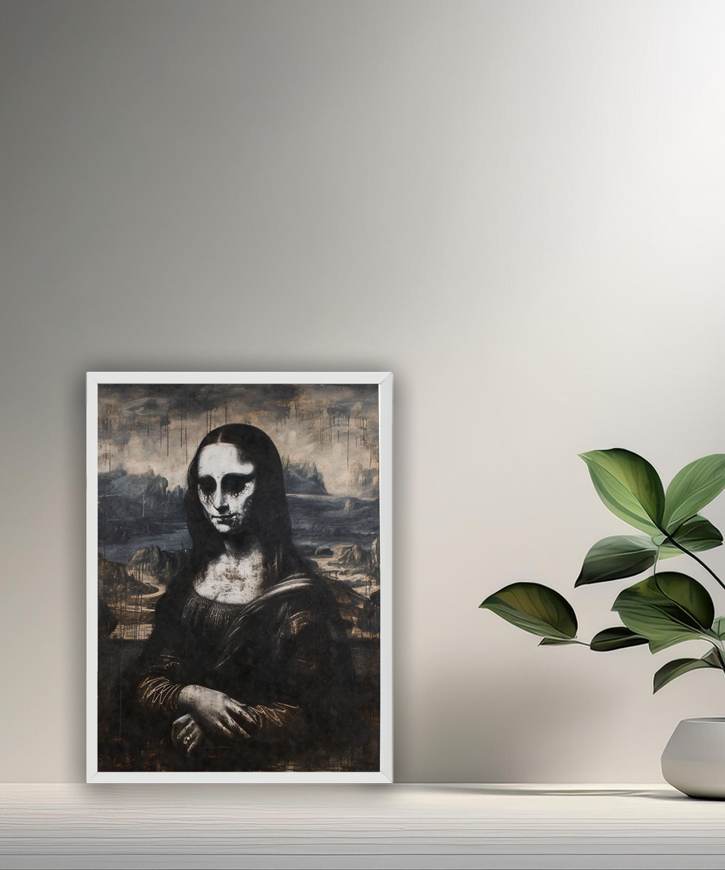 Cadre photo Mona Lisa La Joconde Scary