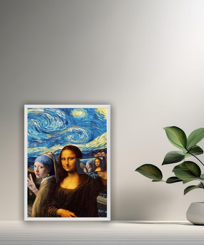 Cadre photo Mona Lisa La Joconde Selfie