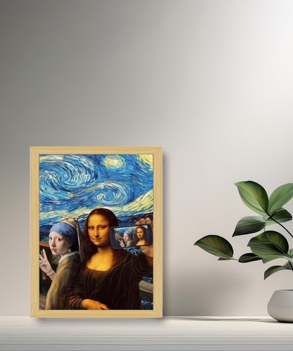 Cadre photo Mona Lisa La Joconde Selfie