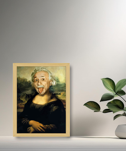 Cadre photo Mona Lisa La Joconde Albert Einstein