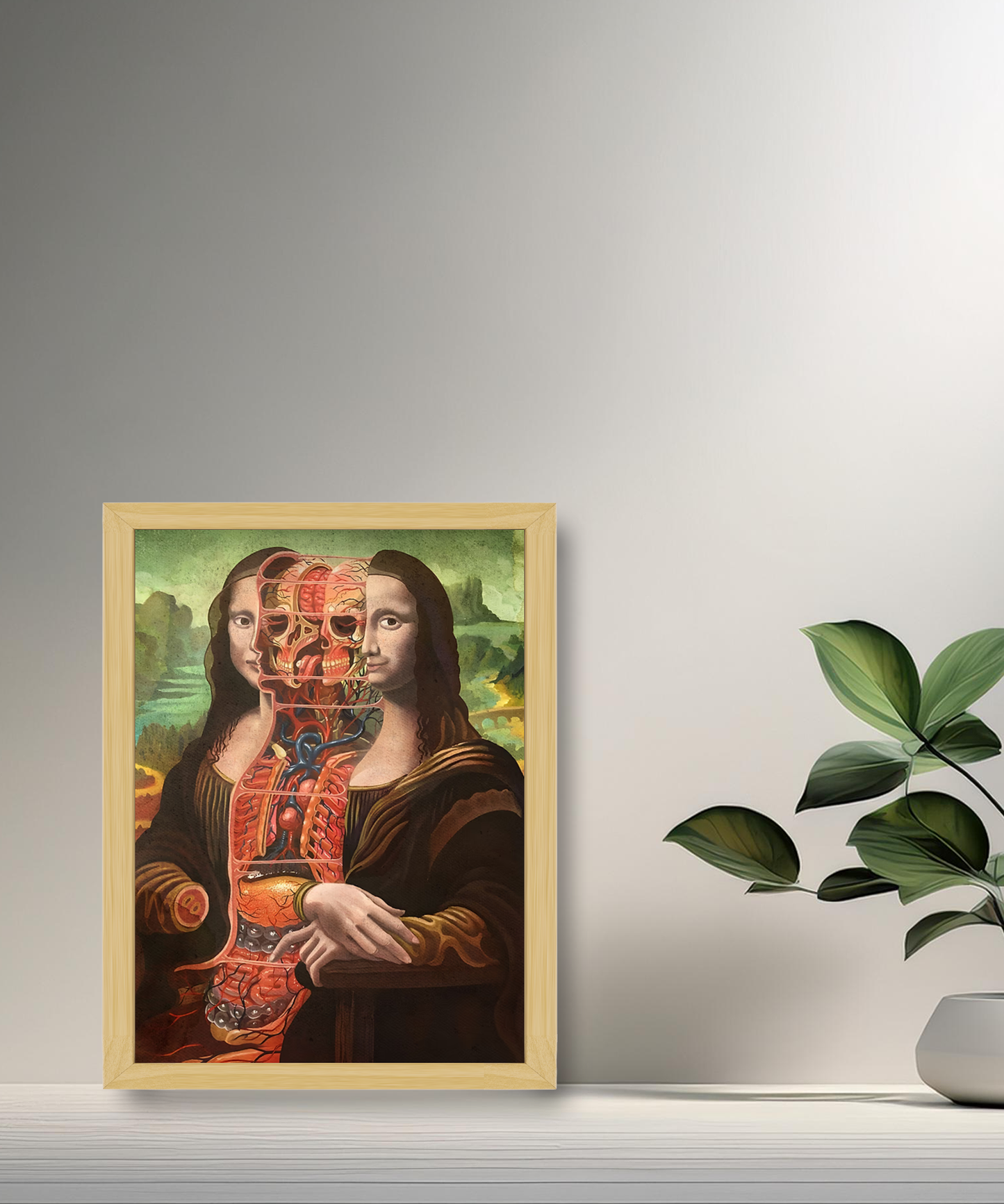 Cadre photo Mona Lisa La Joconde décomposée