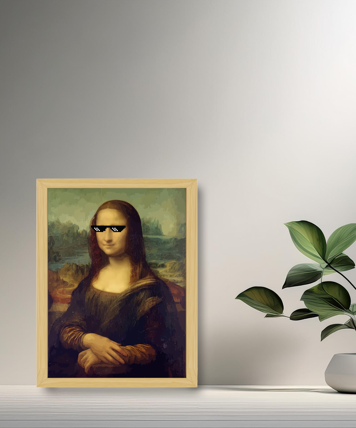 Cadre photo La Joconde Bad Mona Lisa