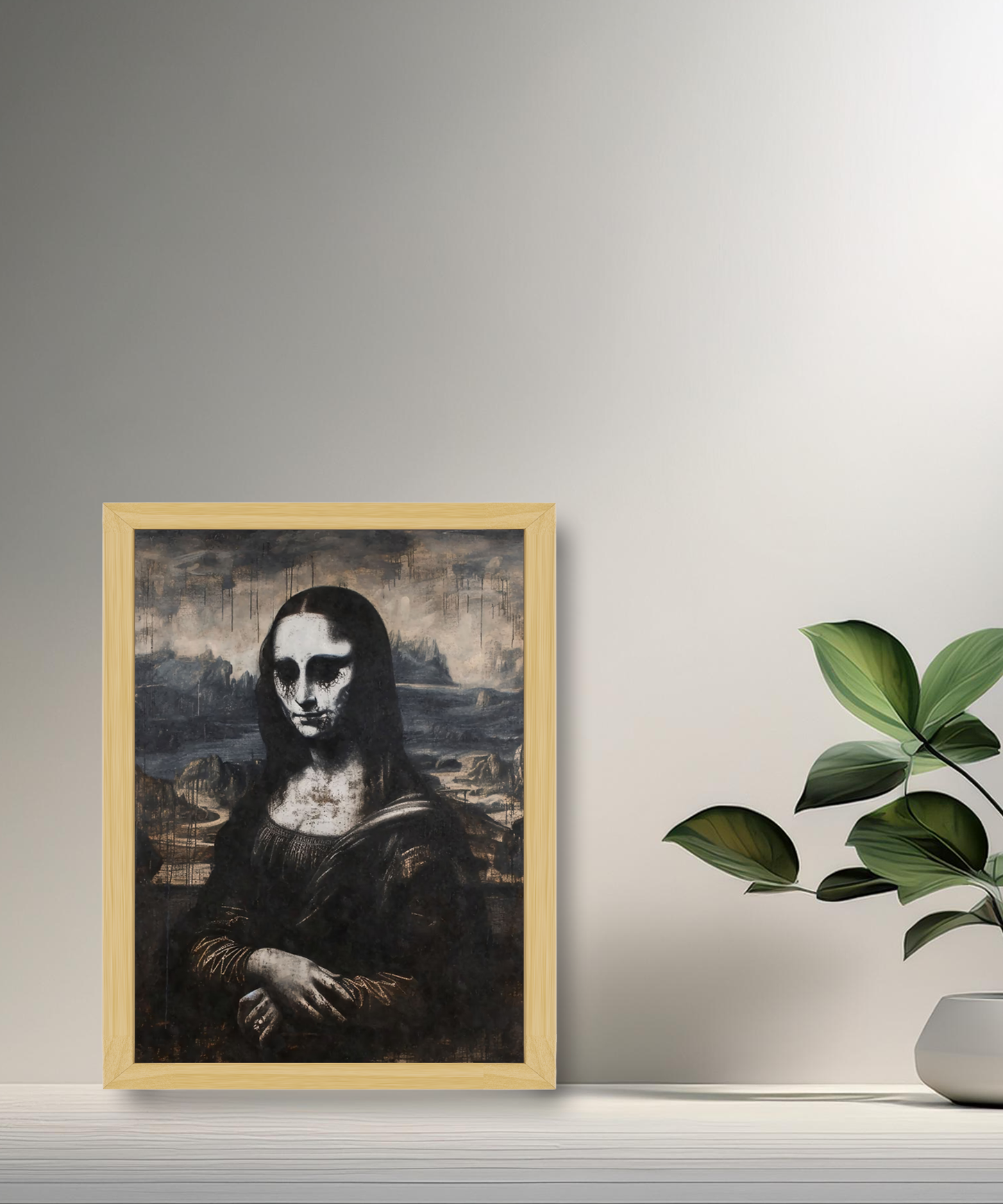 Cadre photo Mona Lisa La Joconde Scary