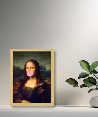 Cadre photo Mona Lisa La Joconde chewing-gum