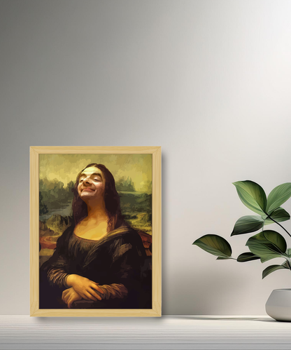 Cadre photo Mona Lisa La Joconde x Mr Bean