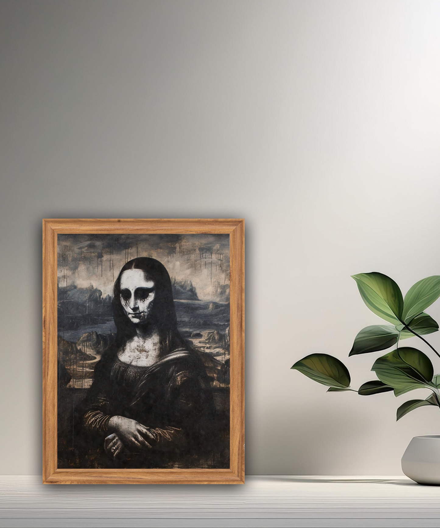 Cadre photo Mona Lisa La Joconde Scary