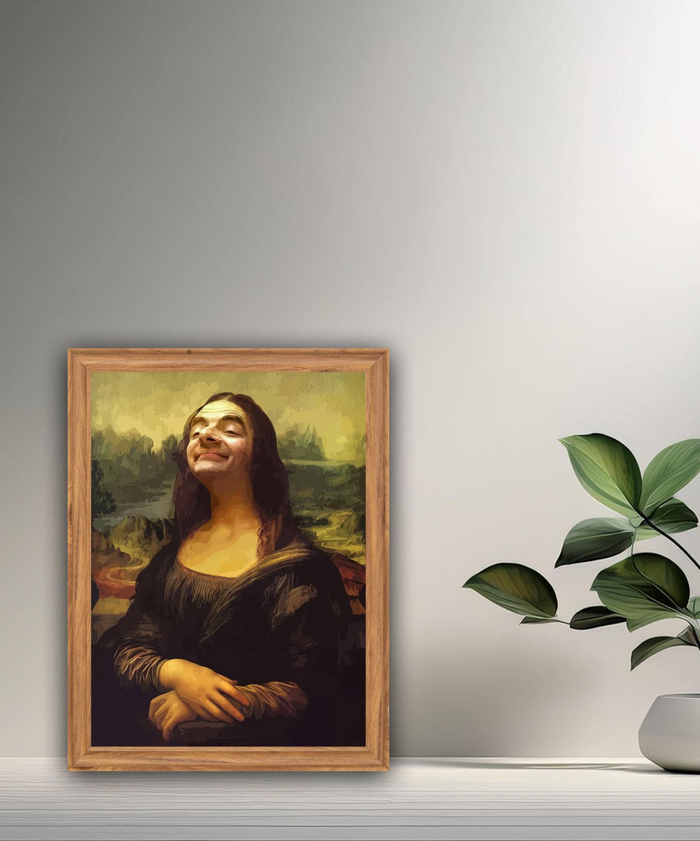 Cadre photo Mona Lisa La Joconde x Mr Bean