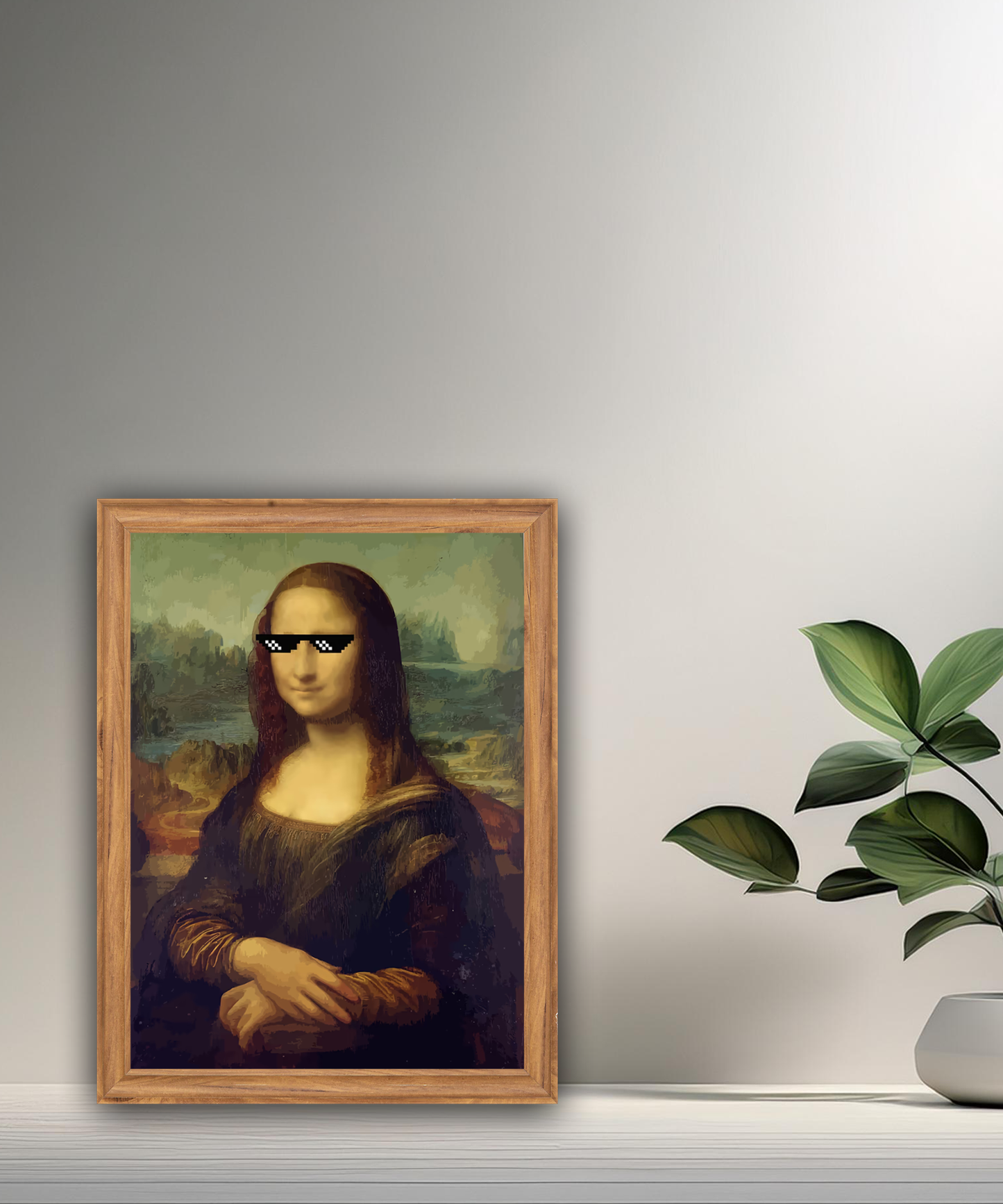 Cadre photo La Joconde Bad Mona Lisa