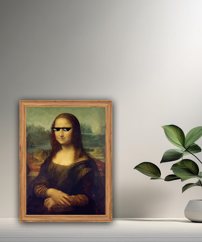Cadre photo La Joconde Bad Mona Lisa