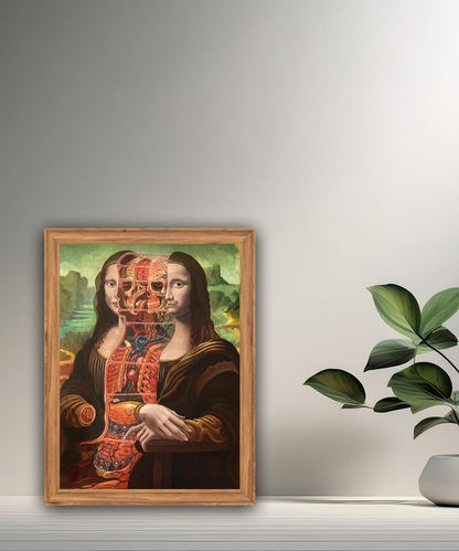 Cadre photo Mona Lisa La Joconde décomposée